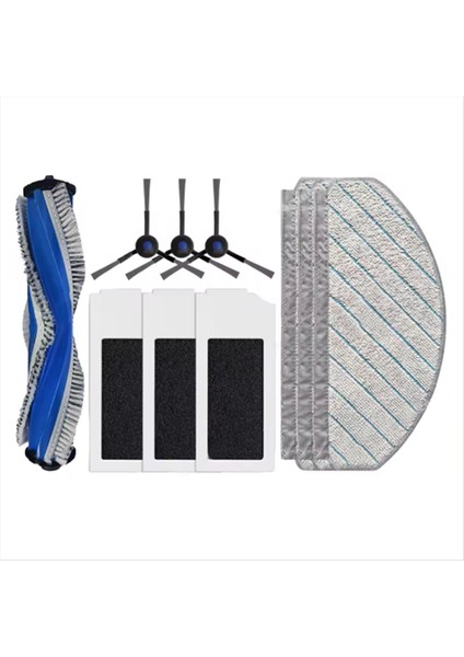 10 Adet Ecovacs Debot N20/N20 ARTI/N20 Pro Artı Elektrikli Süpürge Yedek Parçaları Vakum Fırçası Filtre Paspas Bezi (Yurt Dışından)