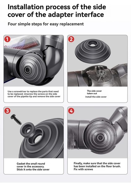 Dyson V7 V8 V10 V11 V15 Elektrikli Süpürge Parçaları 20W 35W 50W Doğrudan Tahrikli Temizleyici Kafa Tekerlekler Için Bilyalı Tekerlek Aksesuarları (Yurt Dışından) fırsatları