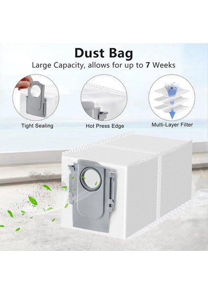 Roborock Saros 10 Elektrikli Süpürge Yedek Parça Ana Yan Fırça Paspas Bezi Toz Torbasının Değiştirilmesi (Yurt Dışından) fiyatları