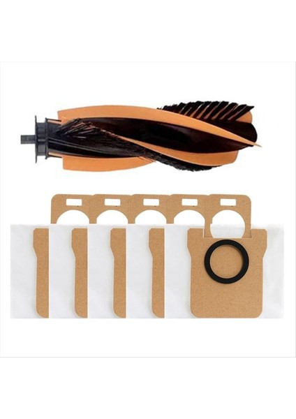 6 Adet Vakum Ana Fırça Toz Torbası Seti Jonr P20 Pro/jonr T5 Pro Robotlu Süpürge Yedek Parça A (Yurt Dışından)