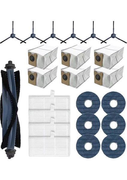 Eufy Omni C20 Robot Yedek Elektrikli Süpürge Aksesuarları Ana Yan Fırça Filtre Paspas Bezi Toz Torbası Yedek Parça (Yurt Dışından)