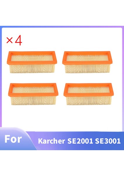 4 Adet Filtre Karcher SE2001 SE3001 Se5 100 Se6 100 2501 2701 2801 K3001 6 414-498 Elektrikli Süpürge Filtre Parçası (Yurt Dışından) fiyatları