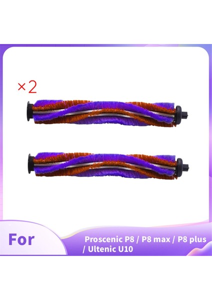 Proscenic P8 / P8 Max / P8 Plus / Ultenic U10 Vakumlu Rulo Fırça Yedek Parçaları Için 2 Adet Ana Fırça (Yurt Dışından) fiyatları