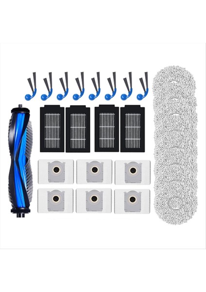 27 Adet Ecovacs Deebot T30C OMNI/T30C Pro Omni Yedek Parçalar Vakum Fırça Filtresi Toz Torbası Paspas Bezi (Yurt Dışından)