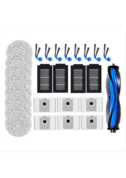27 Adet Ecovacs Deebot T30C OMNI/T30C Pro Omni Yedek Parçalar Vakum Fırça Filtresi Toz Torbası Paspas Bezi (Yurt Dışından) modelleri