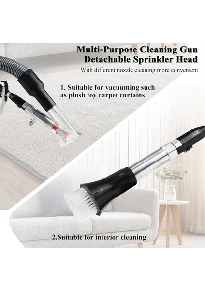 2ın1 Araba Iç Detaylandırma Hava Üfleme Tabancası ve Vakum Tabancası Ayarlanabilir Hava Akış Memesi ile Temizleme Tabancası Hızla Kir Püskürtür (Yurt Dışından) fiyatları