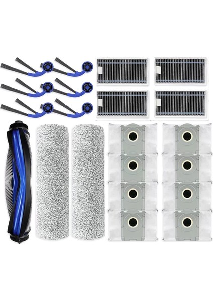 Ecovacs X9 Pro Omni Yedek Parça Ana Fırça Hepa Filtre Rulo Paspas Toz Torbası Yedek Parça Aksesuarları (Yurt Dışından)