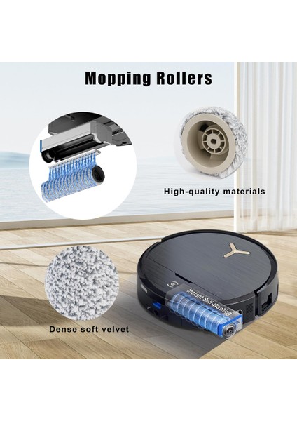 Ecovacs X9 Pro Omni Yedek Parça Ana Fırça Hepa Filtre Rulo Paspas Toz Torbası Yedek Parça Aksesuarları (Yurt Dışından) modelleri