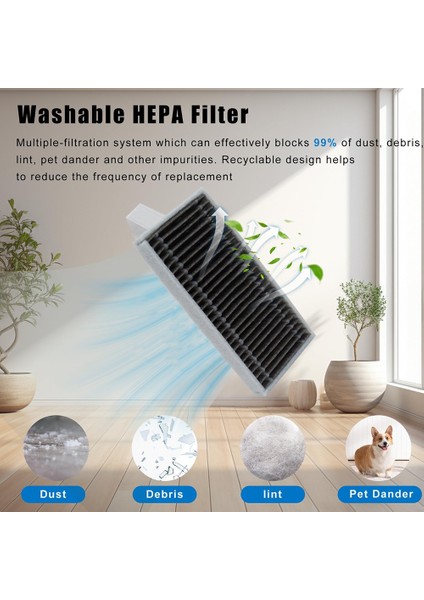 Ecovacs X9 Pro Omni Yedek Parça Ana Fırça Hepa Filtre Rulo Paspas Toz Torbası Yedek Parça Aksesuarları (Yurt Dışından) indirimleri