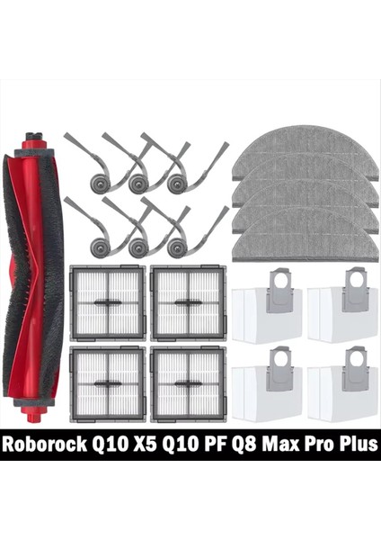 Roborock Q10 X5/ Q10 X5+/Q10P/Q10P+/Q10 PF/Q10 Pf+/q8+/ Q8 Max Pro/artı Parçaları Ana Yan Fırça Filtre Paspas Çantası (Yurt Dışından) fiyatları