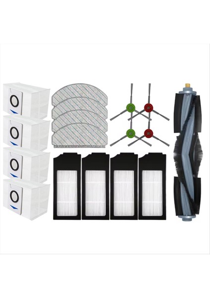 Ecovacs X1 Plus / T10 Plus Elektrikli Süpürge Yedek Parçaları Ana Fırça Yan Fırça Paspas Bezi Toz Torbası Filtresi (Yurt Dışından) fiyatları