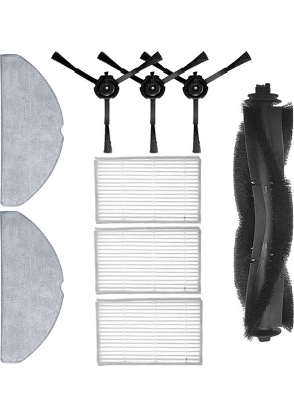 9 Adet Ilife V20 Robotlu Süpürge Yedek Parçalar Mian Fırça Hepa Filtre Yan Fırça Paspas Bezi (Yurt Dışından) modelleri