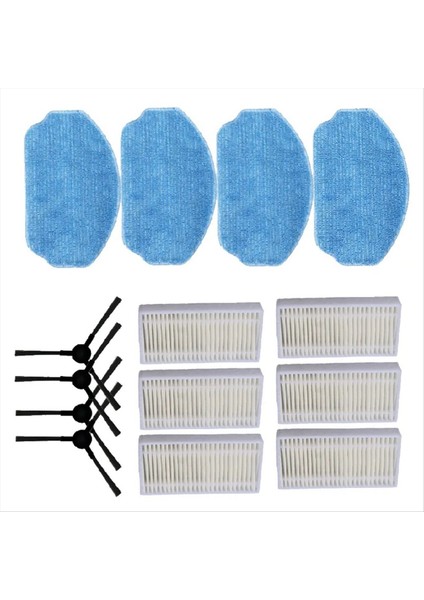 Yedek Parçalar Robot Vakum Süpürge Midea VCR04W Yedek Parçalar Yıkanabilir Yan Fırça Hepa Filtre Mop Bezi (Yurt Dışından) modelleri