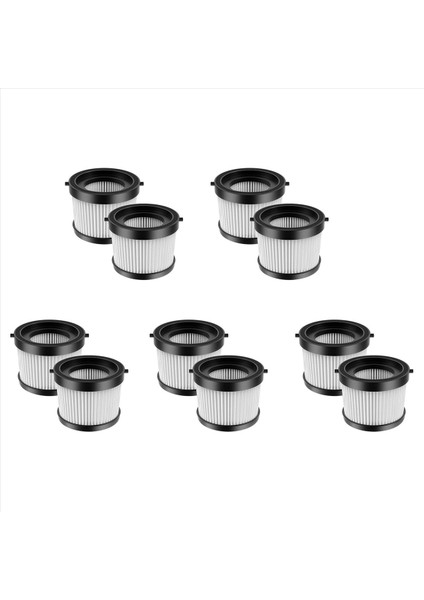 10 Adet Hepa Yedek Filtre Dewalt DCV501HB 20V Akülü El Süpürgesi Siyah Conta Parçası DCV5011H (Yurt Dışından)