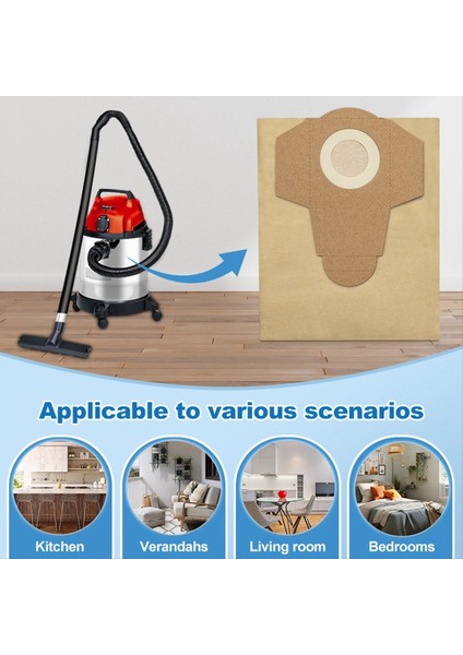 Einhell Bt-Vc 1250S Islak ve Kuru Elektrikli Süpürge Yedek Parçalar Vakum Toz Torbası Için 20L Toz Toplama Çantası (Yurt Dışından) fırsatları