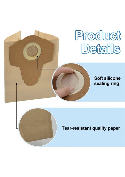 Einhell Bt-Vc 1250S Islak ve Kuru Elektrikli Süpürge Yedek Parçalar Vakum Toz Torbası Için 20L Toz Toplama Çantası (Yurt Dışından) indirimleri