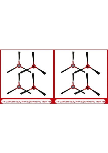8 Adet Yan Fırça Yedek Parçalar Jıaweıshı D520/360 C50/AIRROBO P10/HAIER Hsr Elektrikli Süpürge Aksesuarları (Yurt Dışından)