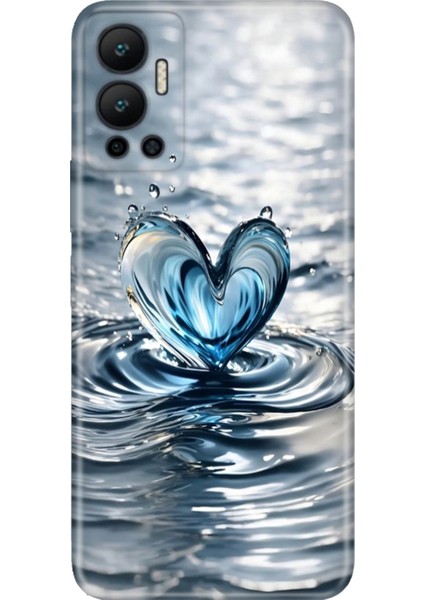 Infinix Hot 12 Kılıf Desenli Baskılı Esnek Silikon Kapak Aşkdamlası