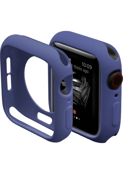 Apple Watch 40MM Silikon Alt Kasa - MAVI-(5796)