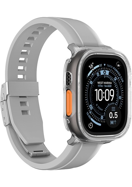 Watch Ultra 49MM Uyumlu Amazingthing Radix Minimal Fullguard Sert Pc Kasa ve Ekran Koruyucu Şeffaf modelleri
