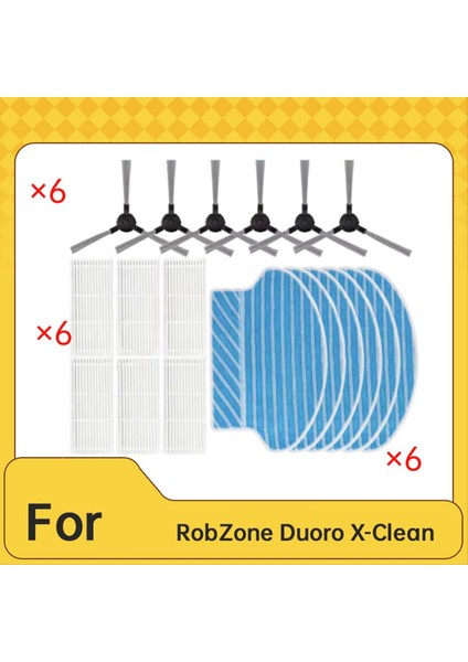 18 Adet Robzone Duoro x Temiz Süpürme Makinesi Aksesuarları Yan Fırça Paspas Filtresi (Yurt Dışından) fırsatları