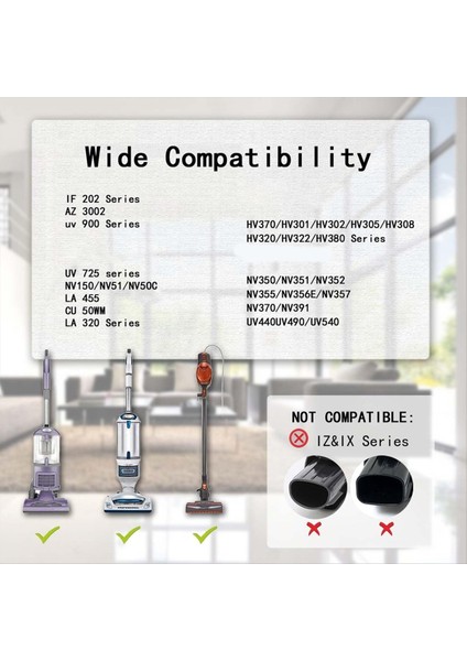 Vakum Pet Saç Ekleri Köpekbalığı Navigator Lift-Away NV360 NV352 NV356E, Rotator NV501 ve Roket HV301 Elektrikli Süpürge (Yurt Dışından) fırsatları
