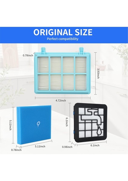 Filtreler Philips Güç Pro Kompakt / Powerpro Şehir / Powerpro Aktif, Elektrikli Süpürge Filtresi FC9331 / 09 FC9332 (Yurt Dışından) modelleri