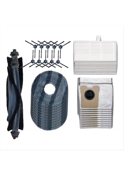 Için Eufy Omnı C20 Elektrikli Süpürge Yedek Parçaları Ana Fırça Yan Fırça Toz Torbası Hepa Filtre Paspas Örtüleri (Yurt Dışından) fiyatları