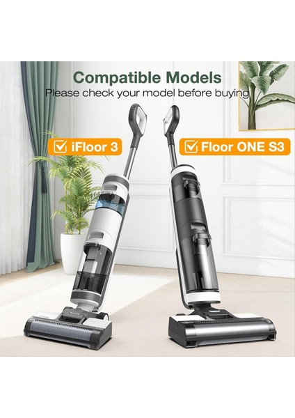 Rulo Fırça ve Hepa Filtre Seti Tineco Ifloor 3 / Zemin Bir S3 Akülü Elektrikli Süpürge Yedek Parçaları (Yurt Dışından) modelleri