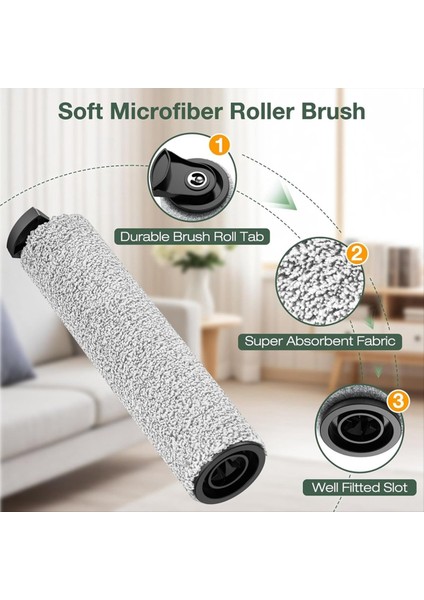 Rulo Fırça ve Hepa Filtre Seti Tineco Ifloor 3 / Zemin Bir S3 Akülü Elektrikli Süpürge Yedek Parçaları (Yurt Dışından) fırsatları