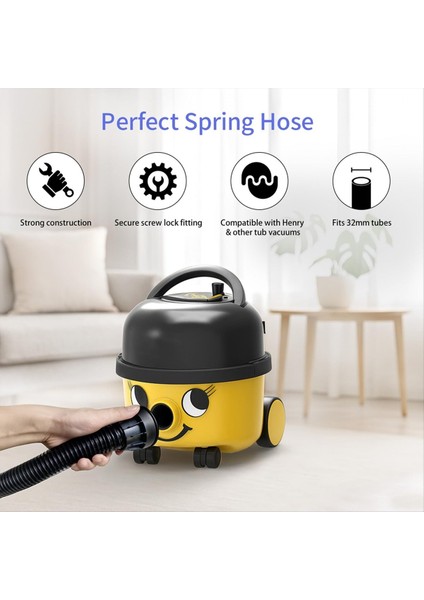 Yedek Hortum 32MM Uydurma 2.5 Metre Boru Ekleri Hortum Numatic Henry Hetty Hoover James Basıl Davıd NRV200 (Yurt Dışından) fırsatları