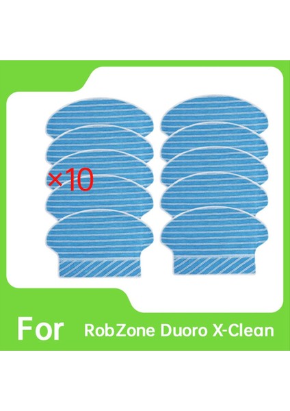 10 Adet Temizlik Bezi Robzone Duoro x Temiz Elektrikli Süpürge Aksesuarları Paspas Pedleri Yedek Yedek (Yurt Dışından) modelleri