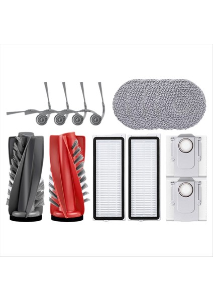 Roborock Qrevo 5AE Curv / S5X / 5A1 / 5xc / Curvo Vakum Parçası Ana Silindir Yan Fırçası Hepa Filtre Paspas Bezi Toz Torbası (Yurt Dışından)