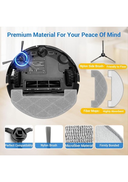 24 Adet Monsga Ms1 Max Elektrikli Süpürge Robot Ana Yan Fırça Paspas Filtre Toz Torbaları (Yurt Dışından) indirimleri
