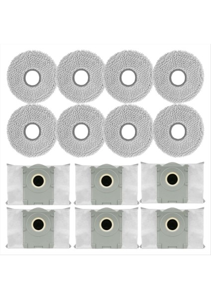 Ecovacs Için T50 Max / T50 Pro / T50 Omni / T50 Pro Omni / T50 Max Pro Omni Robotlu Süpürge Paspas Bezi Toz Torbaları Parçaları (Yurt Dışından)