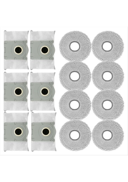 Ecovacs Için T50 Max / T50 Pro / T50 Omni / T50 Pro Omni / T50 Max Pro Omni Robotlu Süpürge Paspas Bezi Toz Torbaları Parçaları (Yurt Dışından) modelleri