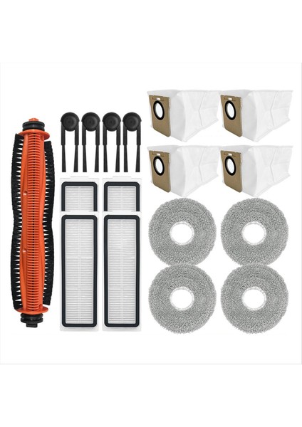 Xiaomi Mijia M40S / OV31CN Parçaları Aksesuarları Tricut Fırça Hepa Filtre Paspas Bezi Toz Torbası Robot Süpürge Kiti (Yurt Dışından)