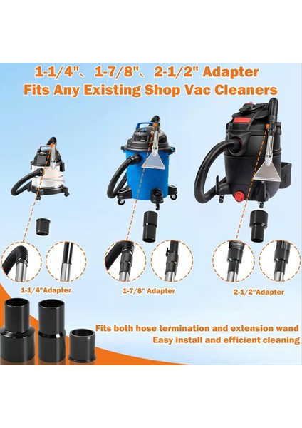 Evrensel Fit Tüm Mağaza Vakum Çıkarıcı Eki Kiti Islak / Kuru Vakum Halı Temizleme Için Döşeme ve Otomatik Detaylandırma (Yurt Dışından) indirimleri