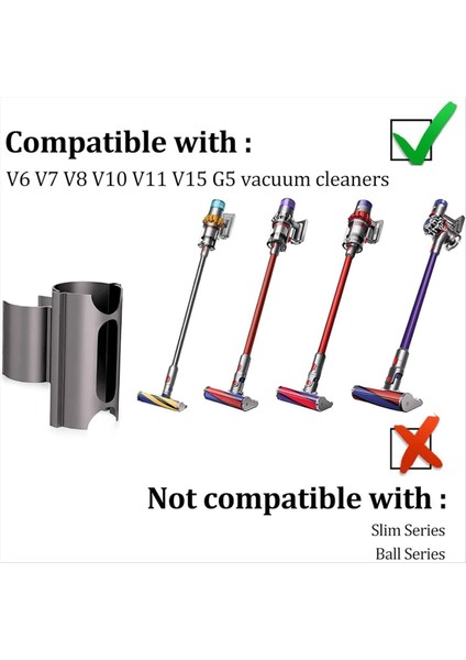 Vakum Eki Tutucu Dyson V6 V7 V8 V10 V11 V15 G5 Zahmetsiz Kurulum 360° Dönen Aracı Klip (Yurt Dışından) fiyatları