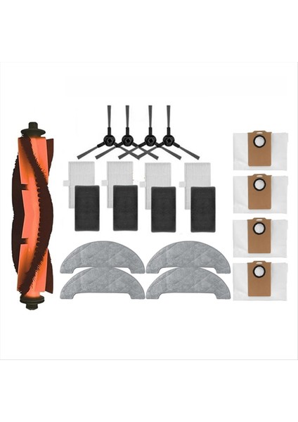 Için Dreame Mova E20 Pro Artı / Trouver E20 Pro Artı Elektrikli Süpürge Yedek Parçaları Vakum Fırçası Toz Torbası Filtre Paspas Bezi (Yurt Dışından)