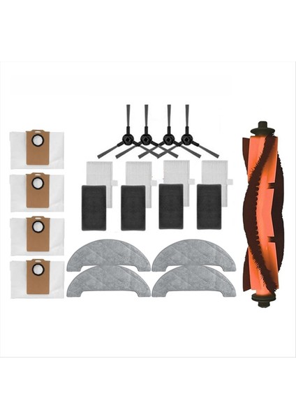 Için Dreame Mova E20 Pro Artı / Trouver E20 Pro Artı Elektrikli Süpürge Yedek Parçaları Vakum Fırçası Toz Torbası Filtre Paspas Bezi (Yurt Dışından) indirimleri