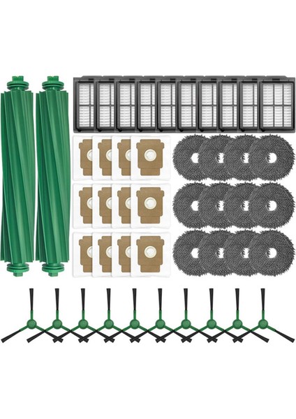 Irobot Roomba Için Artı 405 Combo / 505 Combo Vakum Parçaları Ana Yan Fırça Hepa Filtre Toz Torbası Paspas Bezi Aksesuarları (Yurt Dışından) modelleri