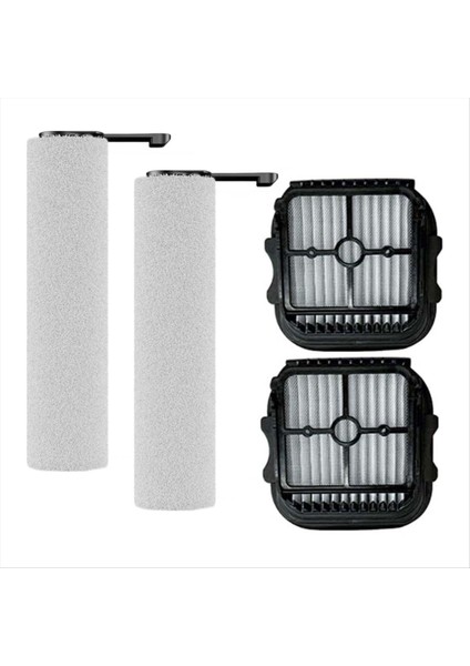 Yedek Rulo Fırça ve Filtre Seti Jonr ED12 Pro Max Akülü Islak Kuru Elektrik Süpürgesi Aksesuarı 4 Adet (Yurt Dışından)