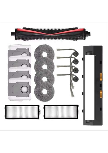 16 Adet Roborock G30 Uzay / Saros Z70 Elektrikli Süpürge Yedek Parçaları Tricut Fırça Yan Fırça Toz Torbası Filtre Paspas (Yurt Dışından) modelleri