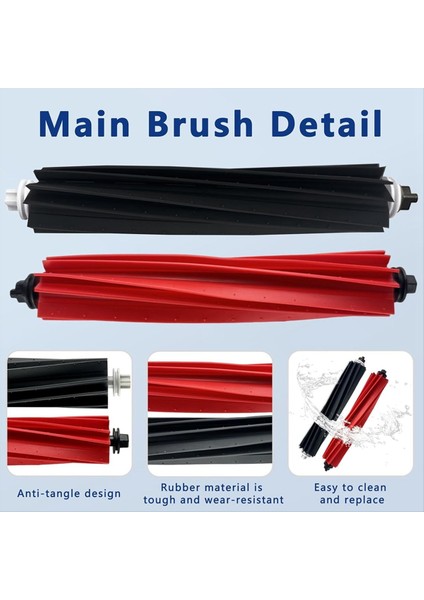 Yedek Aksesuarlar Kiti Roborock Q5 Max+/ Q5 Pro / Q5 Pro + / Q5 Duoroller+ / Q8 Max / Q8 Max + Artı Vakum Parçaları (Yurt Dışından) indirimleri