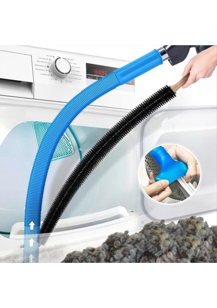 2 Adet Kurutma Havalandırma Temizleyici Kiti ile Uyumlu Tüm Elektrikli Süpürge Kurutma Makinesi Pamuklu Fırça ve Vakum Hortumu Eki (Yurt Dışından) modelleri