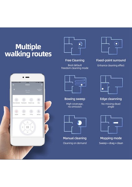 Islak ve Kuru Elektrikli Paspas Robotlu Süpürge Temizleme Makinesi Otomatik App Kontrol Robotlu Süpürge Yer Paspası Süpürgesi, Bir (Yurt Dışından) modelleri