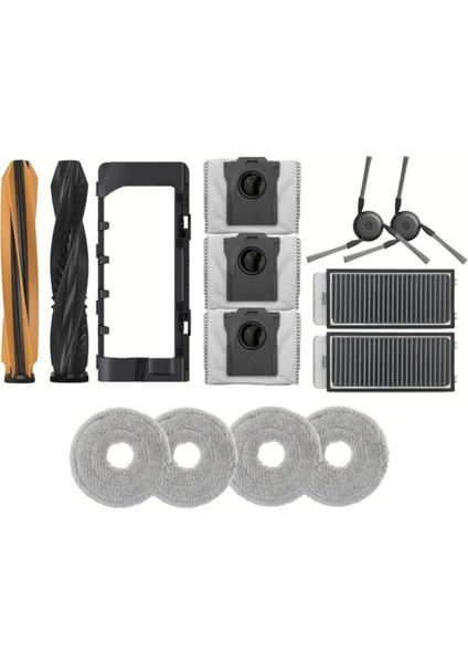 Için Dreame L40S Ultra Aksesuarları Dualroller Yan Fırça, Filtre, Paspas Bezi, Toz Torbası L50 Ultra Elektrikli Süpürge Yedek Parçaları (Yurt Dışından) modelleri