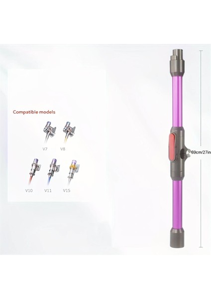 Katlanabilir Uzatma Değneklerini Dyson V7 V8 V10 V11 V15 Akülü Vakum Aksesuarları, Yükseltme Hızlı Bırakma Değnek (Yurt Dışından) modelleri