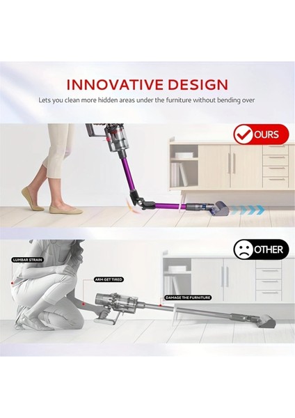 Katlanabilir Uzatma Değneklerini Dyson V7 V8 V10 V11 V15 Akülü Vakum Aksesuarları, Yükseltme Hızlı Bırakma Değnek (Yurt Dışından) fırsatları